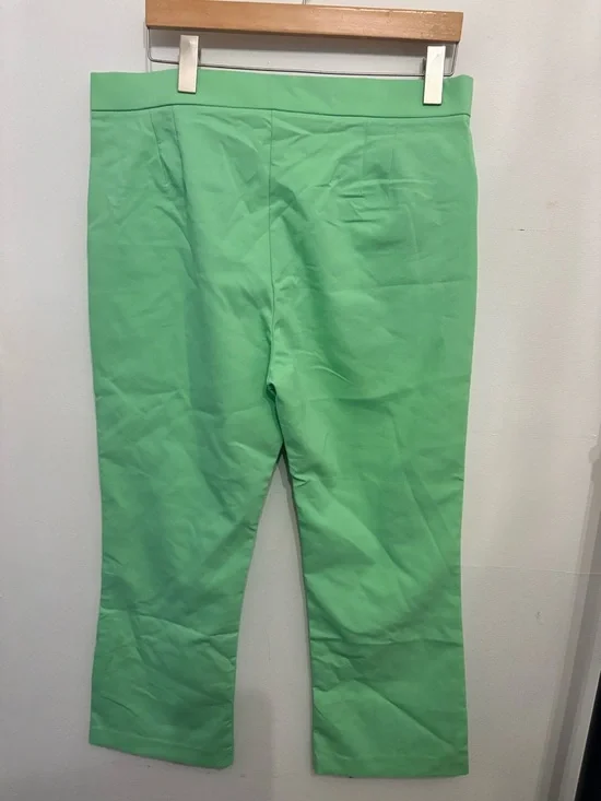 Zara Mint Green Cropped Trousers - Picture 3 of 3